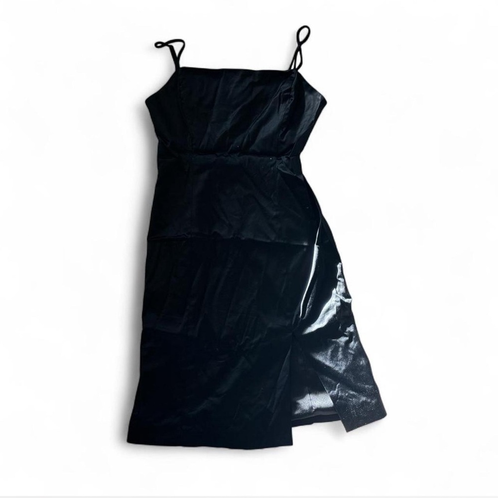 Sunday Best Asymmetrical Black Dress